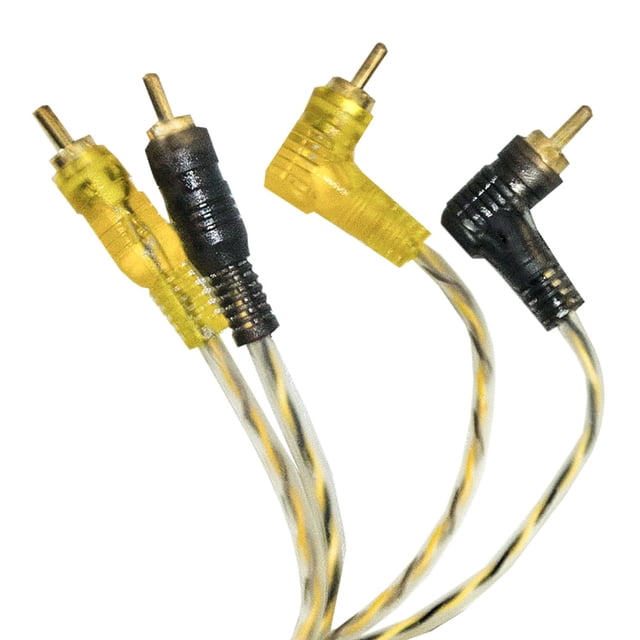 Cable de 2 RCA a 2 RCA Tipo L 90cm Audiobahn ARCA290F