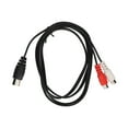 thumbnail image 3 of Sound Adapter Cable, Tight Connection PVC DIN 7PIN Male To 2RCA Female Cable 4.9ft Flexible Double Shielded  For Speaker, 3 of 8