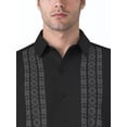 thumbnail image 4 of Cafe Luna Men's and Big Men's Abstract Print Panel Short Sleeve Woven Shirt, Size S-4XL, 4 of 7