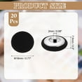 thumbnail image 2 of Uxcell 20Pack Botones de Tela Cubiertos, Botones de Costura Redondos de 18mm 28L con Ojal de Metal para Abrigos, Vestidos, Suéteres, Sombreros y Manualidades, Negro, 2 of 6