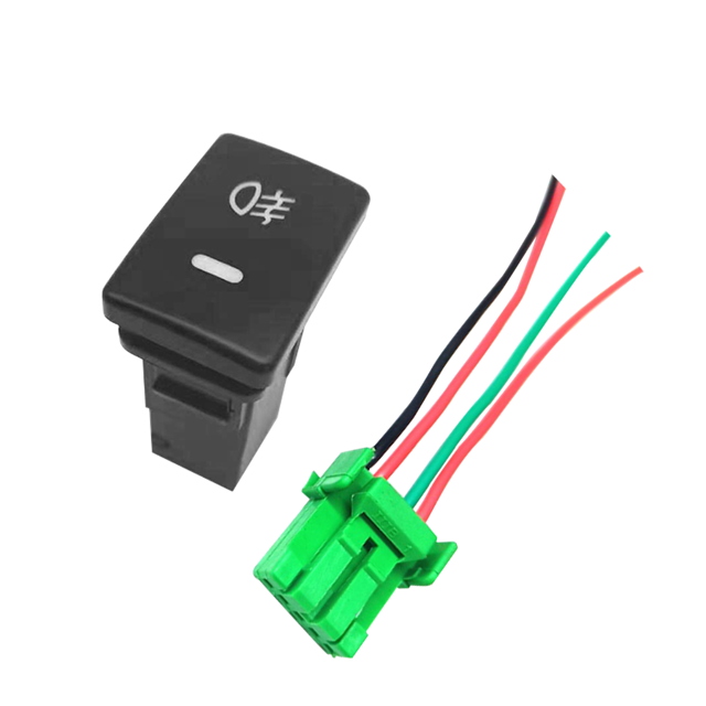 Riwesomey Interruptor de luz antiniebla delantera de 12V CC, botón de 4 cables para Camry Prius Corolla Jy22 19, accesorios de Cable automático Accesorios para motos Riwesomey VI000738-00