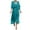 Sky Blue, variant on Ayolanni Green Plus Size Party Dresses for Curvy Women V-Neck Solid Short Sleeve Maxi Dresses Junior Dresses L