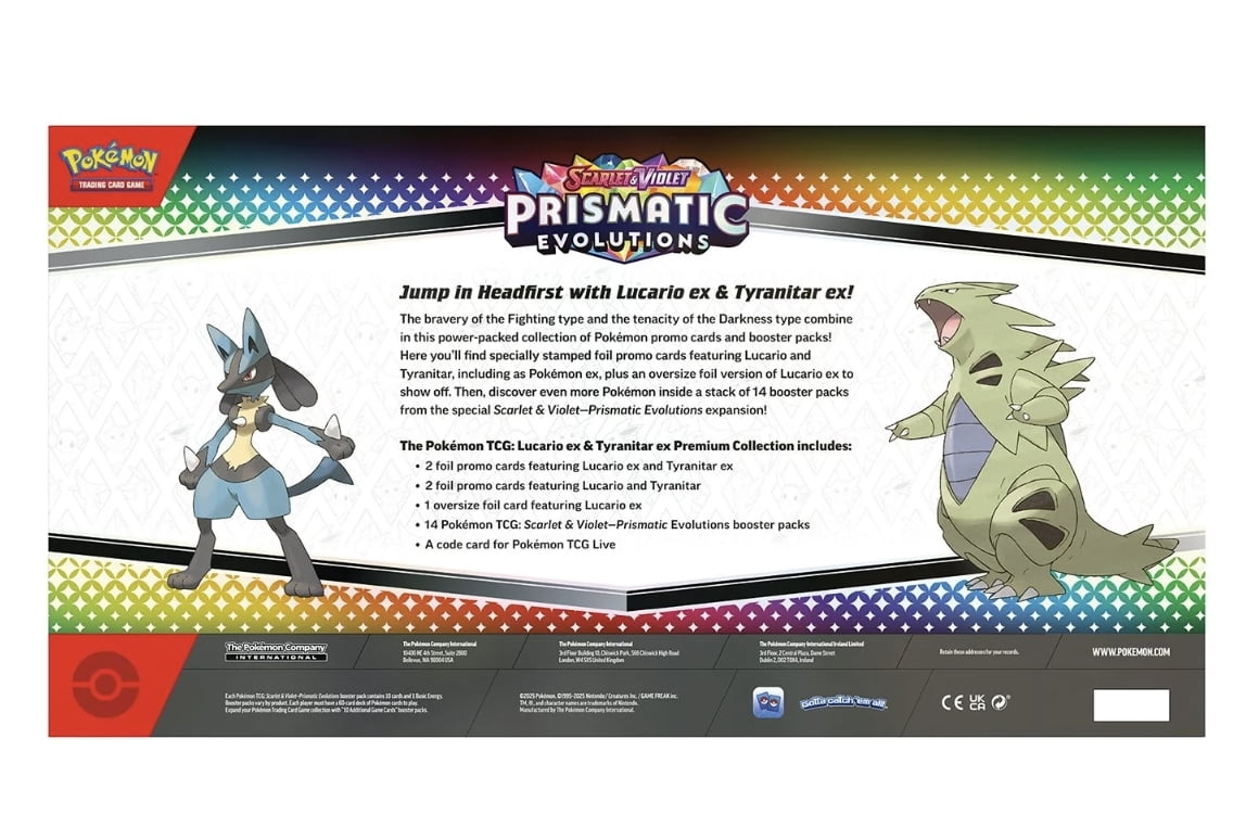 Pokemon Lucario Ex & Tyranitar Ex Premium Collection - Walmart.com