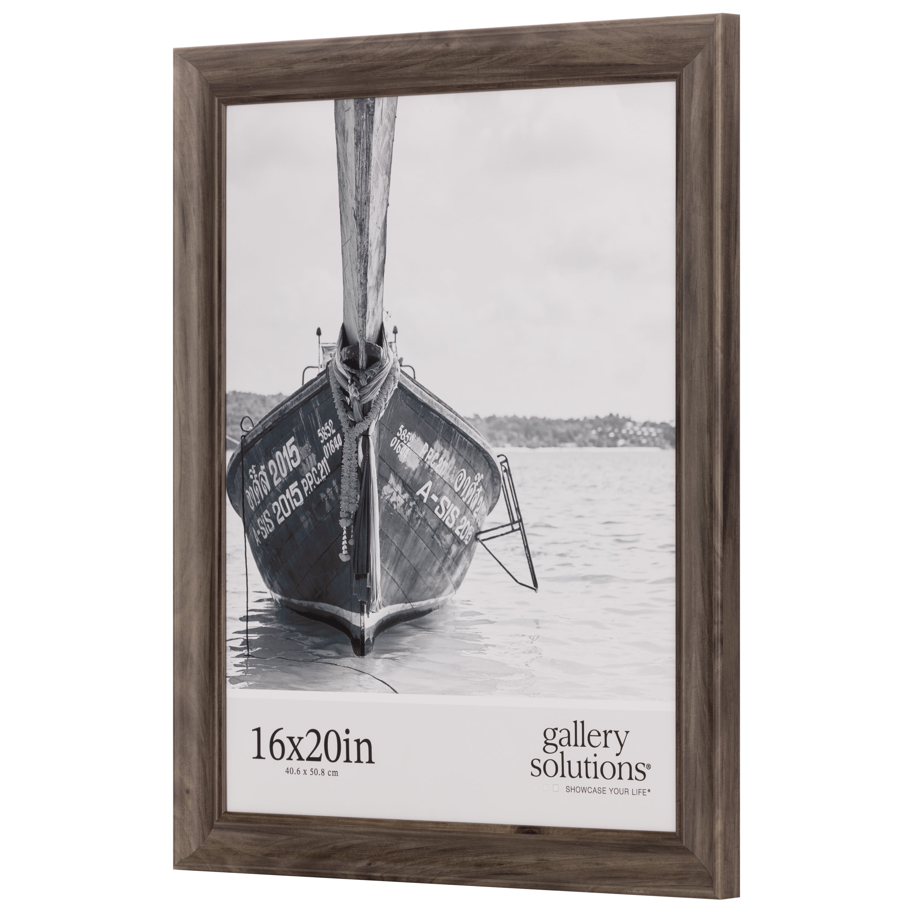 Gallery Solutions 16"x20" Greywash Large Wall Frame, Stylish and Versatile Solution - Gray