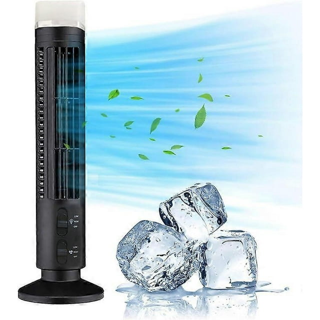 15' Rechargeable Tower Fan Portable Floor Bladeless Fan Table Airs Cooler Vertical Tower Fan for Bedroom Office