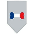 thumbnail image 3 of Pet and Dog Bandana Screen Printed, "Bone Shaped France Flag", 3 of 10