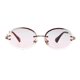 thumbnail image 3 of Gafas de Sol Sin Montura UV400 Baoblaze Gafas de Sol Clásicas Pya Gris + rosa Gafas de sol con corte de diamante, 3 of 6