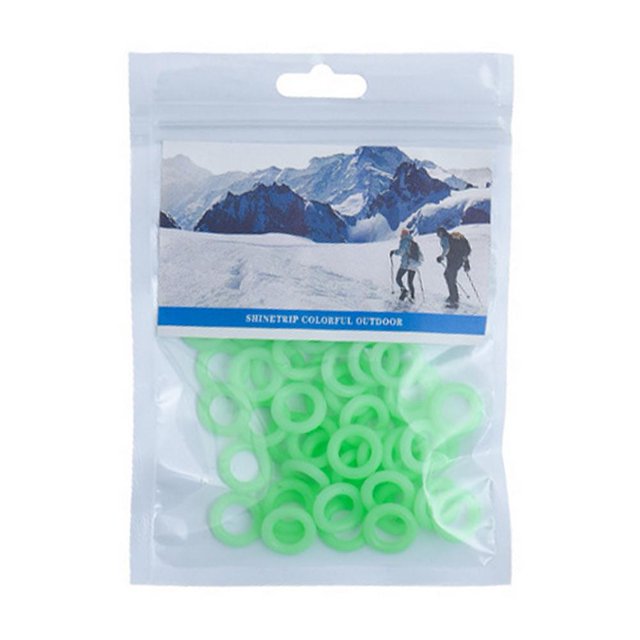 50 Uds anillos fluorescentes para uñas tienda de campaña al aire libre anillos luminosos para uñas Likrtyny Para estrenar