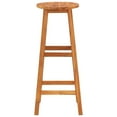 thumbnail image 4 of vidaXL Bar Stool Set of 4 Acacia Wood Color Solid Acacia Wood Standard, 4 of 11