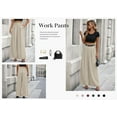 thumbnail image 6 of PRETTYGARDEN Womens Fall Wide Leg Trousers High Elastic Waist Loose Pleated Long Flowy Palazzo Work Pants with Pockets, 6 of 6