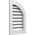 thumbnail image 2 of Ekena Millwork 06"W x 24"H Quarter Round Top Right (11"W x 29"H Frame Size) Functional, PVC Gable Vent with 1" x 4" Flat Trim Frame, 2 of 14