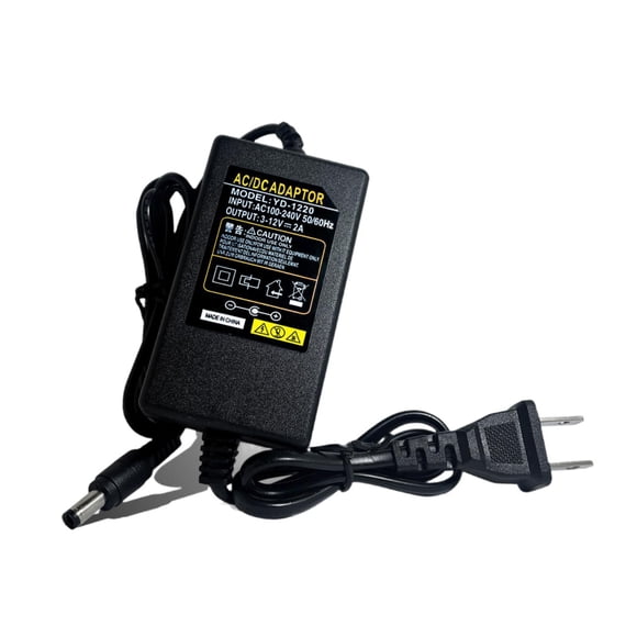 Adaptador de corriente multifuncional ajustable de 12 V para amplificador de refrigeración de PC Negro Amarillo