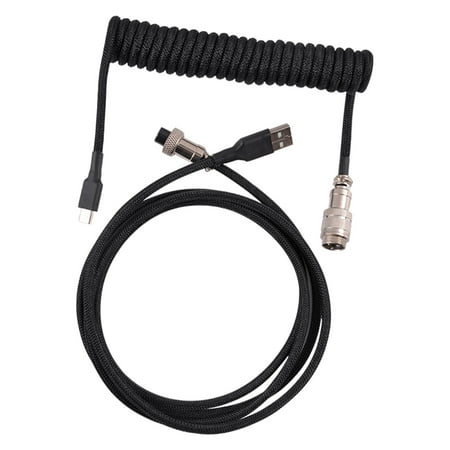 USB Cable Cing Spring Split Cable Charging for Keyboard Black price history on PriceWatchPro