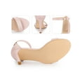 thumbnail image 2 of BLISSFUL STEP Women Ankle Strap Heel Stiletto High Heels Sandals Pink 7.5, 2 of 4