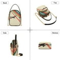 thumbnail image 3 of FORMRS Crossbody Bag for Women Quilted Travel Shoulder Cell Phone Purse with Chain Strap Handbag, Colorful Plane Stripes, 3 of 7