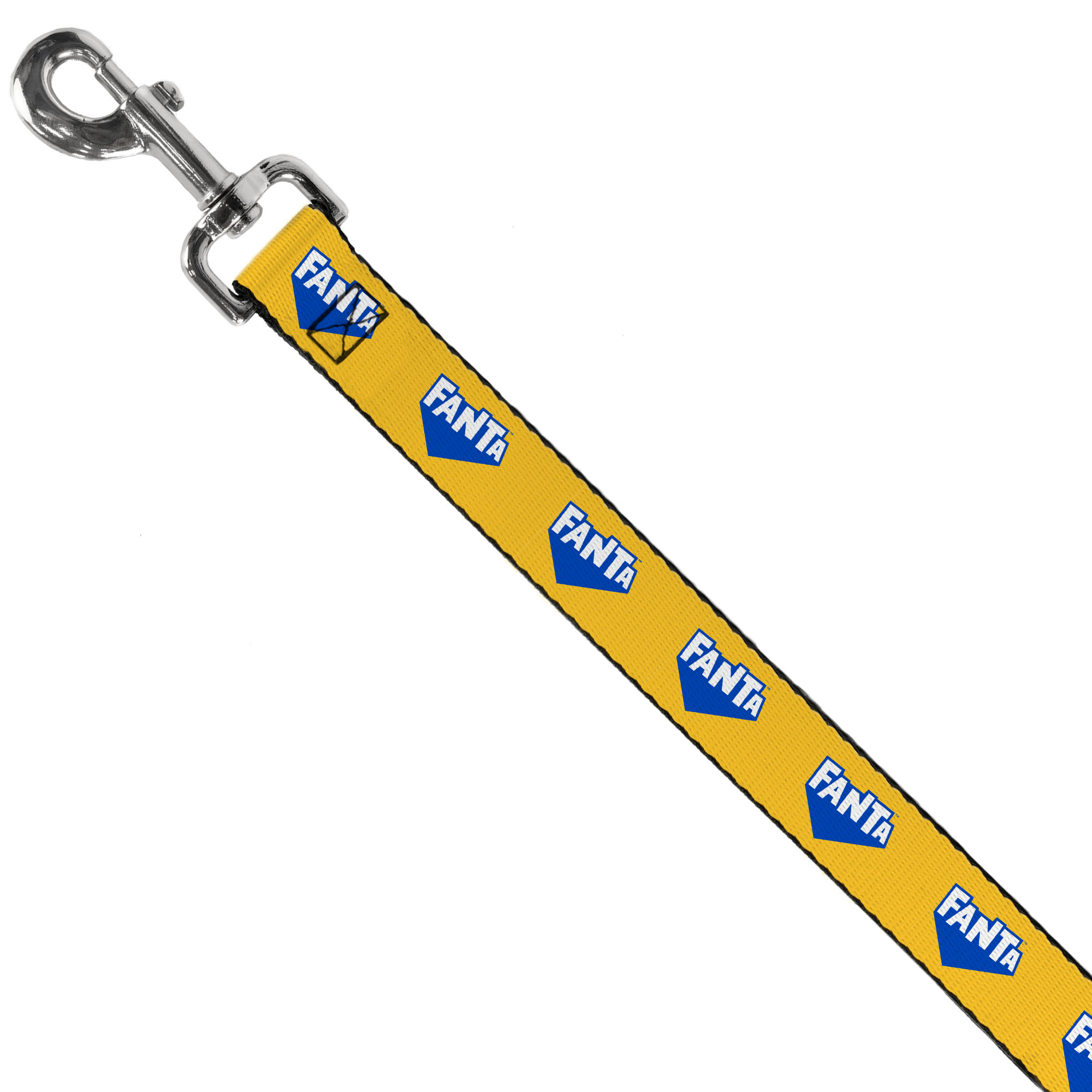 The Coca-Cola Company Pet Leash, Dog Leash, Fanta Logo Pineapple Yellow Blue White, 6 Feet Long 1.0 Inch Wide