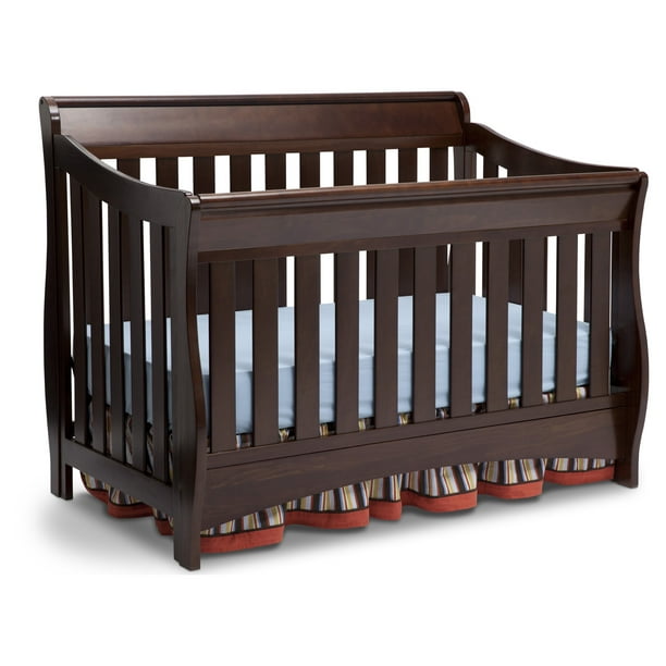 Delta Children Bentley S Series 4 In 1 Crib Chocolate Walmart