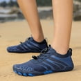 thumbnail image 2 of Summer Womens Five Toe Water Shoes Swimming Wading Yoga Beach Quick Dry Barefoot Non Multifunctional Outdoor Footwear Navy 45, 2 of 7