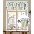 thumbnail image 6 of Summer Watercolor Pineapple Valances for Windows,Kitchen Valance Rod Pocket Short Curtain,Abstract Farm Fruit Valance Curtain Window Valances for Bedroom Living Room 54x18in, 6 of 9