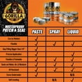 thumbnail image 6 of Gorilla Patch & Seal Liquid Rubber Waterproof Sealant, Crystal Clear, 32 Ounce, 6 of 6