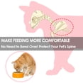 thumbnail image 6 of Ceramic Elevated Cat Food Bowls, with Non-Slip Mat,Raised Cat Bowls for Indoor Cats, Ceramic Cat Food Bowls with Stand,Cat Bowl Whisker Friendly(Black+Pink), 6 of 7