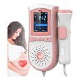 thumbnail image 4 of Detector De Frecuencia Cardíaca Fetal Doppler + Gel Batería, Belug, Blanco/Rosa, 4 of 5