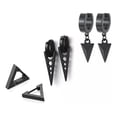 thumbnail image 1 of Set 6 Aretes IRONICO hombre y mujer Piercing pendientes argolla negro unitalla 6pack, 1 of 2