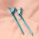 thumbnail image 4 of Juego de 6 pinzas de peluquería portátiles de metal con forma de cocodrilo para peluquería, pinzas separadoras para teñir el cabello (azul), 4 of 6