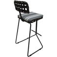 thumbnail image 3 of Pemberly Row Outdoor/Indoor Metal Pub Set-30" Stool-Gray Fabric- Gray Frame, 3 of 3