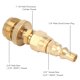 thumbnail image 4 of Adaptador de regulador de propano ckepdyeh de 1 lb, cilindro desechable macho de 1 pulg. -20 pulg. a conector macho de 3/8 pulg. y conexión rápida de 1/4 pulg., 4 of 8