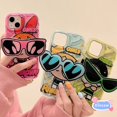 thumbnail image 2 of Funda De Teléfono Para iPhone 14 Pro Max 14 Plus 13 12 11 X XR XS 8 7 SE 2020 Con Powerpuff Girls Soporte De Vidrio Cubierta Suave, 2 of 4