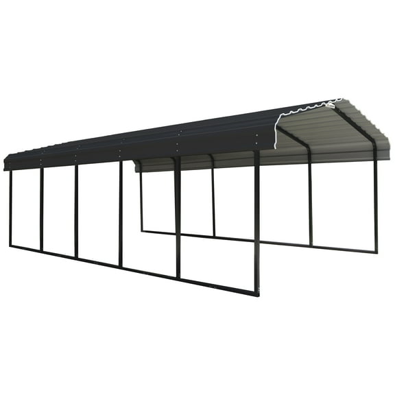 Arrow 12 x 24 x 7 ft Charcoal Carport