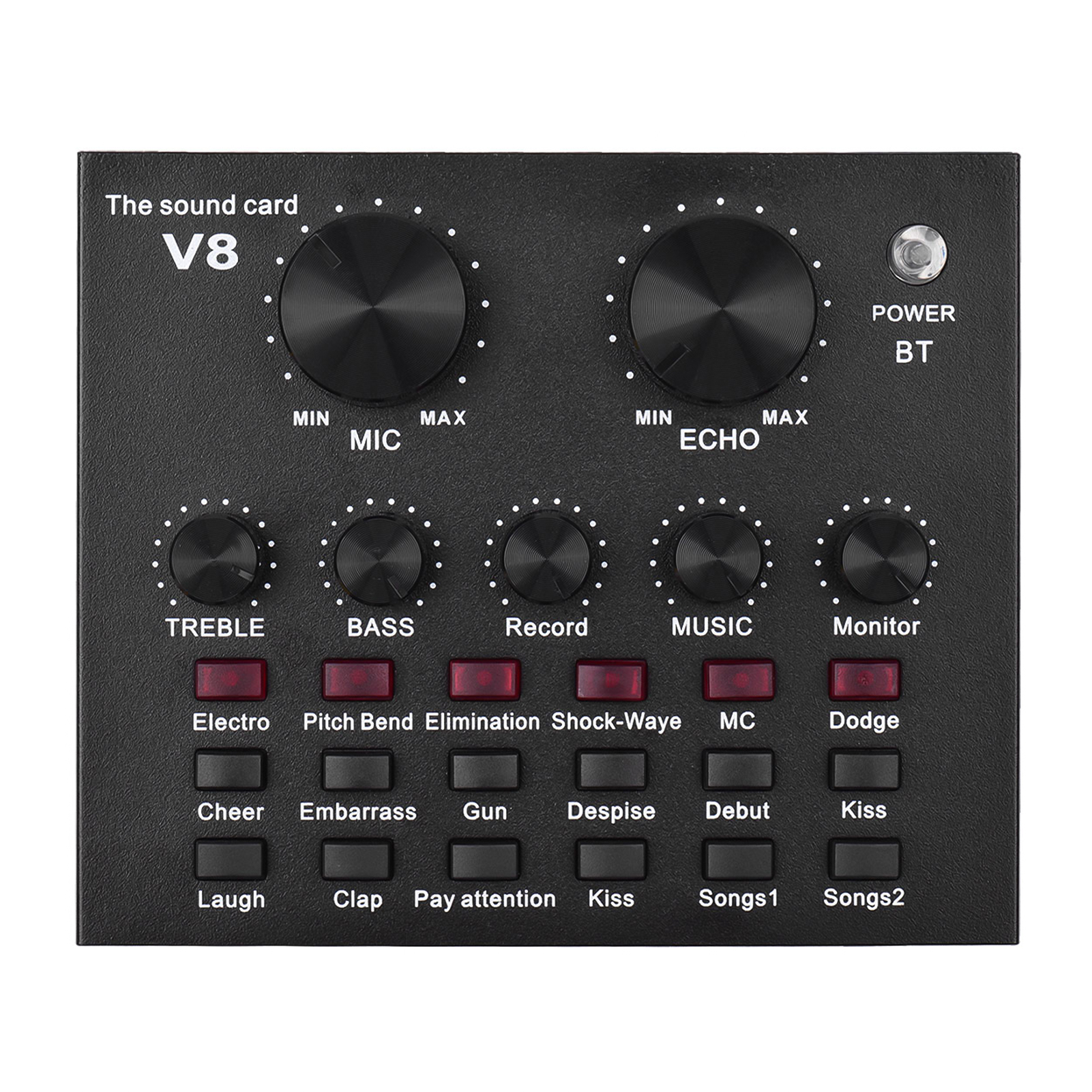 USB Audio Interface Bluetooth Connection External Audio Mixing Sound