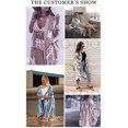 thumbnail image 2 of Mujeres Beach Cover Up Kimono Trim Solid Chiffon Spring Tropical Pool Kimonos Duster Cardigan Tops Maternidad Tallas grandes Summer Print Traje de baño Traje de baño Lady Bikini Casual Loose Coverups PXYMOER cárdigan, 2 of 2
