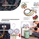 thumbnail image 4 of Manómetro de Aire Acondicionado con Manguera y Gancho, Manómetro de Diagnóstico de 3 Vías para Freón (R12, R22, R404A y R134a)., 4 of 5