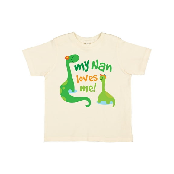 Inktastic My Nan Loves Me Grandson Dinosaur Boys Toddler T-Shirt
