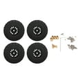 thumbnail image 2 of 4 PCS RC Wheels And Tires Aluminum Alloy Fits For  1/18 TRX4M Remote Control Car, 2 of 8