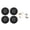 Black, variant on YAHHU 4 PCS RC Wheels and Tires Aluminum Alloy Fits for TRAXXAS 1/18 TRX4M Remote Control Car Black