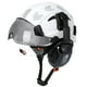 thumbnail image 2 of Casco de seguridad para construcción CE con visera, gafas integradas, orejeras, pegatinas reflectantes para ingenieros, casco ABS, ANSI industrial, 2 of 5