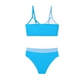 thumbnail image 7 of jobturf Swimsuit for Girls 2 Piece Set Bathing Suits Beach Vacation Color Block Bikini Top and Underwear Bikinis Sets for Kids 5-16 Years, 7 of 7