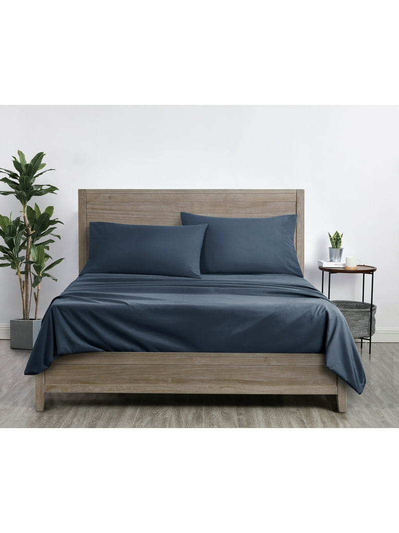 Mainstays Comfort Chill Microfiber Queen Bed Sheets Set, Washed