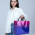 thumbnail image 5 of 12Pcs 4 Color Gradient Gift Bags Medium Reusable Non-Woven Cloth Bags with Iridescent Finish Handled Party Favor Bag for Wedding Birthday Presents Goodie Packaging 13.78x12.8inch, 5 of 9