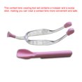 thumbnail image 2 of Contact Lens Tweezer Rod Set Camping Working Spoon Rods Makeup Non-scratch Scoop Stick Suction Cup Inserter Remover Kit Eyewear Accessories Pink, 2 of 8
