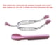 thumbnail image 4 of Vogacara Herramienta de de lentes de contacto Juego de varillas de pinzas Kit de removedor de insertador antiarañazos de viaje Cuidado de ojos Rosado, 4 of 6