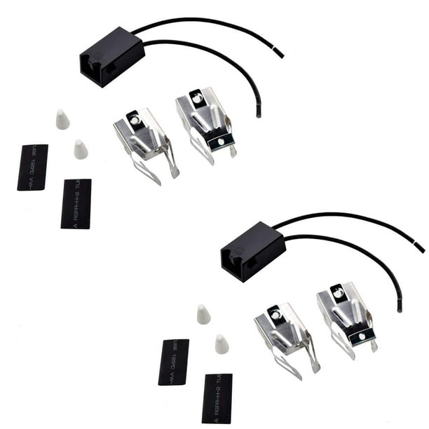 HQRP 2Pack Range Top Burner Receptacle Kits Replacement for Amana FDU2482K FDU2492B FDU2492K