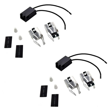 HQRP 2-Pack Range Top Burner Receptacle Kits Replacement for Crosley CEA2C3 CEW2C3 Oven Stove plus HQRP