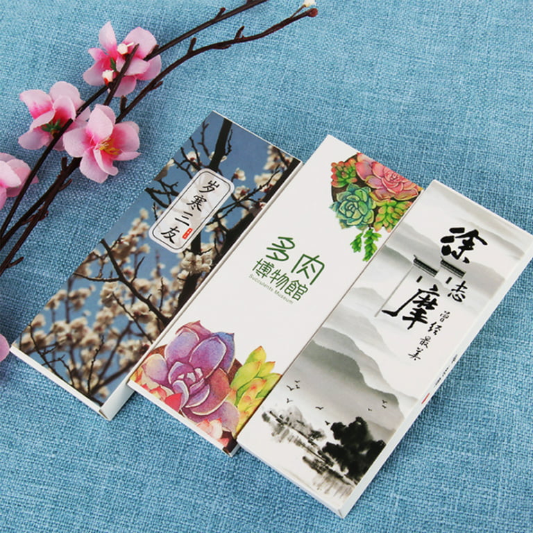 30Pcs/Pack Vintage Japanese Style Bookmark Kawaii Retro School