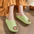 thumbnail image 7 of Anuirheih Clearance Slip on Sandals Women,Women Men Home Couple Antiskid Thick Sole Shoes Indoor Outside Soft Soled Slippers(Green), 7 of 7