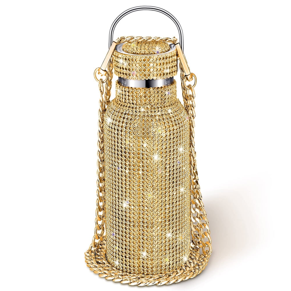 Diamond Water Bottle Bling Rhinestone Stainless Steel Thermal Bottle
