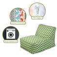 thumbnail image 2 of Majestic Home Sage Chevron Bean Bag Chair Lounger, 2 of 6